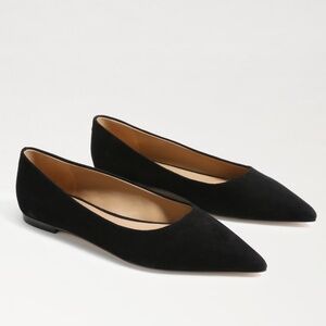 Sam Edelman black suede Wanda pointed toe flats